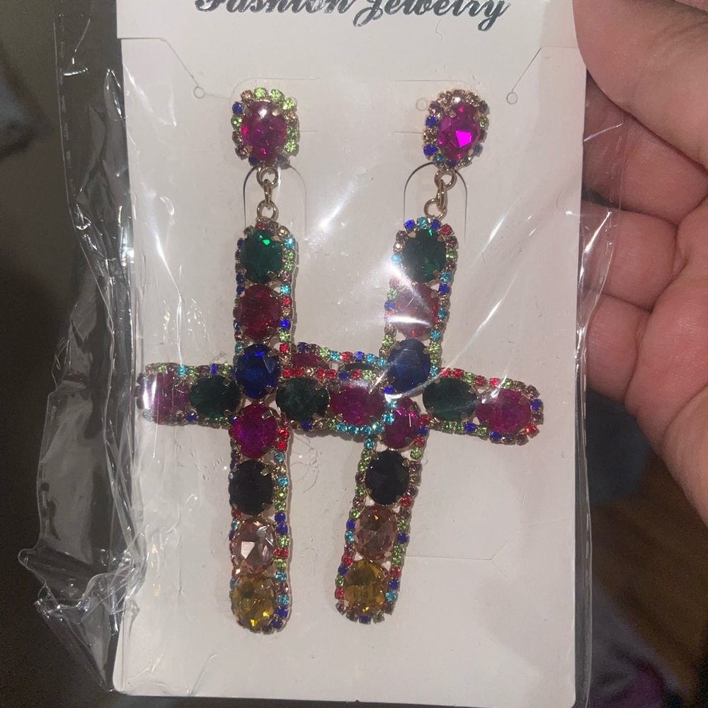 Cross earrings
